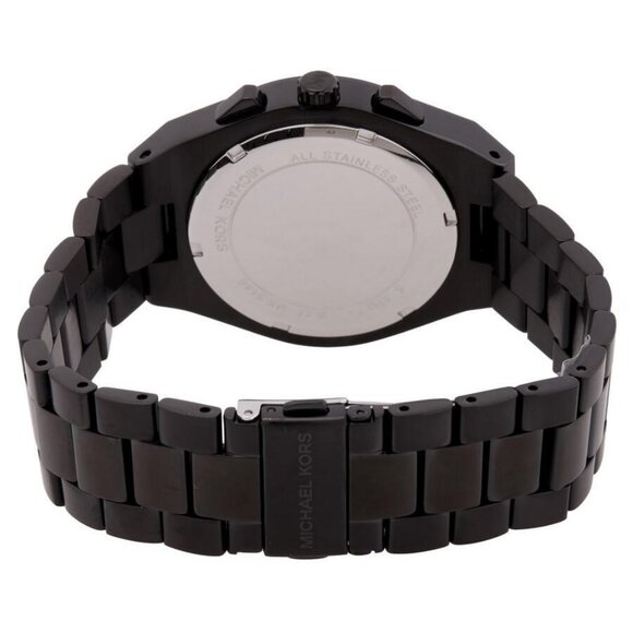 NWT Authentic Michael Kors Lennox Chronograph Quartz Black Dial Watch - Picture 3 of 3